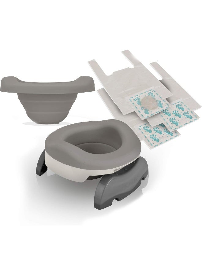 Kalencom Potette Potty Seat Value Pack15M+, Piece Of 1, White Gray, 9.5X9X3.5 Inch (Pack Of 1) - Image 4